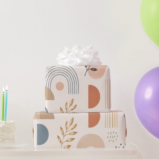 Boho Regenboog Botanisch  Cadeaupapier (Feestgeschenken)