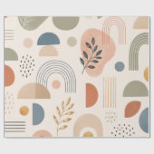 Boho Regenboog Botanisch  Cadeaupapier (Vlak)