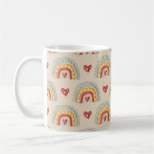 Boho regenboog doedelpatroon koffiemok (Links)