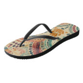 Boho Regenboog en bladeren Teenslippers (Schuin)