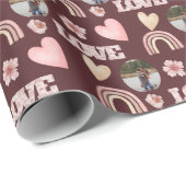 Boho Regenboog Foto Inpakpapier voor de Liefde (Rol Hoek)