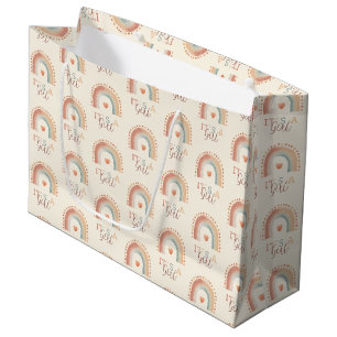 Boho Regenboog Het is een meisje Gift Bag – Grote Groot Cadeauzakje