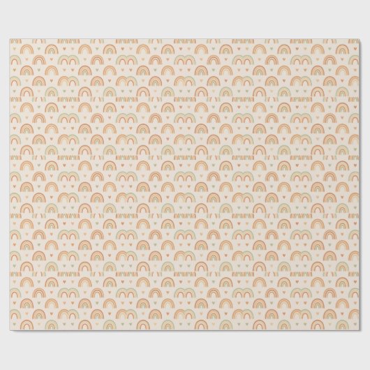 Boho Regenboog Inpakpapier (Vlak)