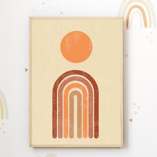 Boho Regenboog Kinderkamer Print Kinderkamer Poste