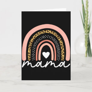 Boho Regenboog Mama Luipaard Moederdag Schattige M Kaart