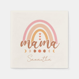Boho Regenboog Mama met Maanfasen Servet