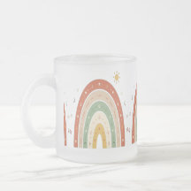 Boho Regenboog Matglas Koffiemok of Cute Ea