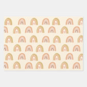 Boho Regenboog Meisje Verjaardagsfeestje Favoriete Inpakpapier Vel (Voorkant 2)