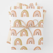 Boho Regenboog Meisje Verjaardagsfeestje Favoriete Inpakpapier Vel (In situ)