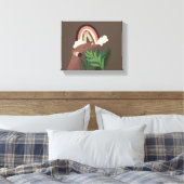Boho Regenboog Natuurlijke Plantenliefhebbers Canv Canvas Afdruk (Insitu (Slaapkamer))