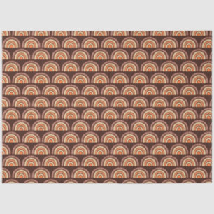Boho Regenboog Oranje en Bruin Tissuepapier