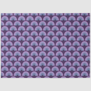 Boho regenboog Paarse en turquoise blauw Tissuepapier