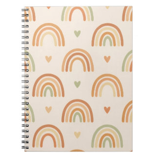 Boho Regenboog Spiralen Notitieboek