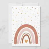 Boho Regenboog Uitnodiging (Achterkant)