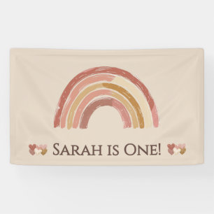 Boho regenboog verjaardag Banner
