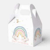 Boho regenboog verjaardag regenboog gunst doos mag bedankdoosjes (Achterkant)