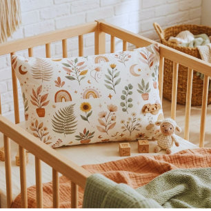 Boho Regenboog Woestijn Succulent en Zonnebloem Pa Accent Kussen