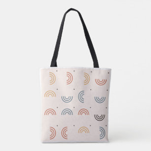 Boho Regenboogbogen Naadloos Patroon Draagtas
