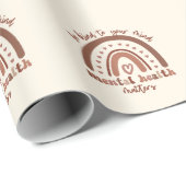 Boho-regenboogmentale gezondheid cadeaupapier (Rol Hoek)