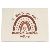Boho-regenboogmentale gezondheid groot cadeauzakje (Voorkant)