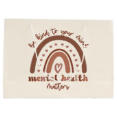 Boho-regenboogmentale gezondheid groot cadeauzakje (Achterkant)