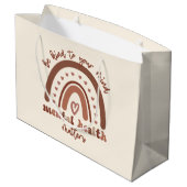 Boho-regenboogmentale gezondheid groot cadeauzakje (Achterkant Gekanteld)