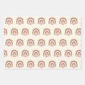 Boho-regenboogmentale gezondheid inpakpapier vel (Voorkant)