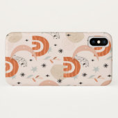 Boho regenboogsterren bloemen abstracte lijnkunst Case-Mate iPhone case (Achterkant (horizontaal))
