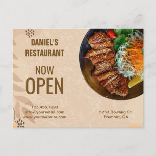 Boho Restaurant Marketing Postcard Briefkaart