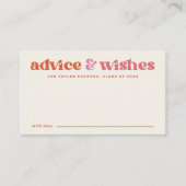 Boho Retro Afstuderen Advies en Wensen Kaart (Voorkant)