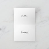 Boho retro bloemen eenvoudige Pasen Bedankkaart (Binnen)