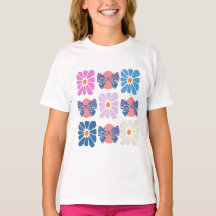 Boho retro bloemen eenvoudige Pasen