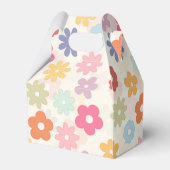 Boho Retro Daisy Flowers, zomer 70 Bedankdoosjes (Achterkant)