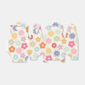 Boho Retro Daisy Flowers, zomer 70 Bedankdoosjes (Uitgevouwen)