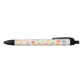 Boho Retro Daisy Flowers, zomer 70 Zwarte Inkt Pen (Bovenkant)
