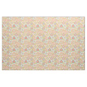 Boho Retro Funky Flowers Floral Pattern (Cream) Stof (Fat Quarter)