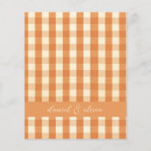 Boho Retro Groovy Kleurrijk Wavy Wedding Menu (Achterkant)