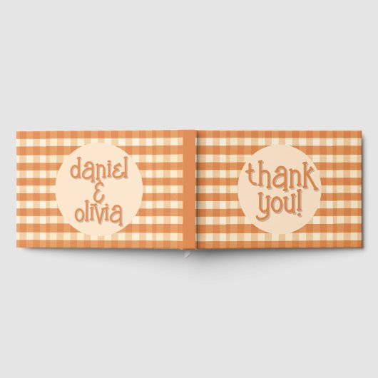 Boho Retro Groovy Kleurrijke Wavy bruiloft Gastenboek (Volledig)