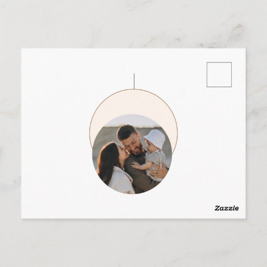 Boho Retro Merry en Bright Briefkaart (Achterkant)