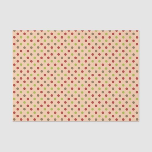 Boho Retro Modern Dot Tissue Paper Tissuepapier (Voorkant)