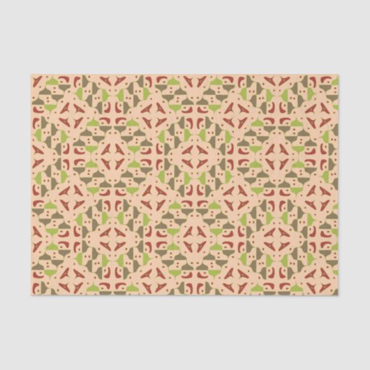 Boho Retro Modern grafisch weefselpapier Tissuepapier (Voorkant)