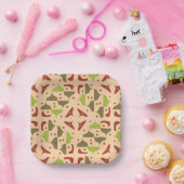 Boho Retro Modern Graphic Paper Bord (Feest)