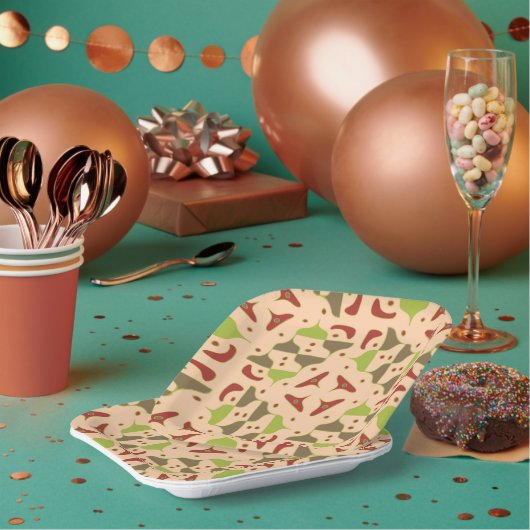 Boho Retro Modern Graphic Paper Bord (Multi)