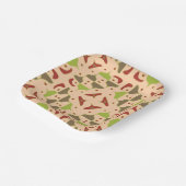 Boho Retro Modern Graphic Paper Bord (Gebogen)