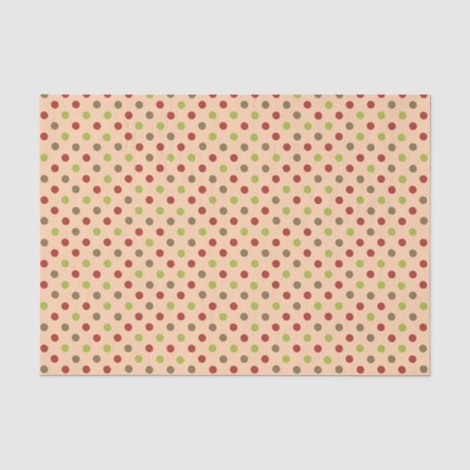Boho Retro Modern Stippen Tissuepapier (Voorkant)
