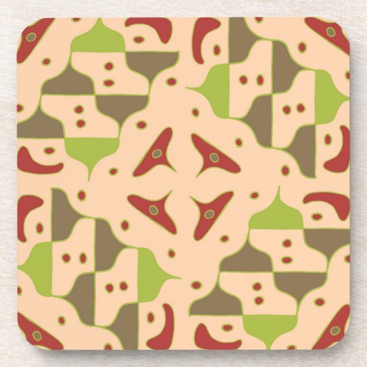 Boho Retro Moderne Grafisch onderzetter (Voorkant)