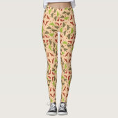 Boho Retro Moderne Leggings Graphiques (Devant)