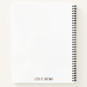 Boho Retro ontworpen spiraal Notitieboek (Achterkant)