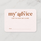 Boho Retro Oranje Terracotta Trouwadvieskaart Informatiekaartje (Voorkant)