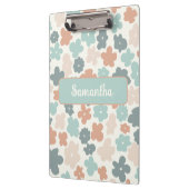 Boho retro pastel flower print klembord (Links)